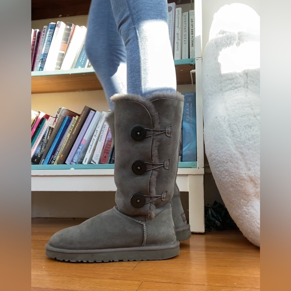 Ugg Bailey Button Triplet Ii Boot In Gray - image 3